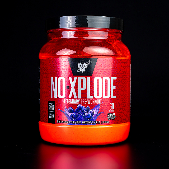 N.O.-XPLODE Pre-Workout Igniter New Formula! 60 serv. (1,11 kg) USA Grape 