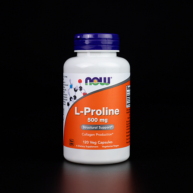 L-Proline 500 mg (120 veg caps)  