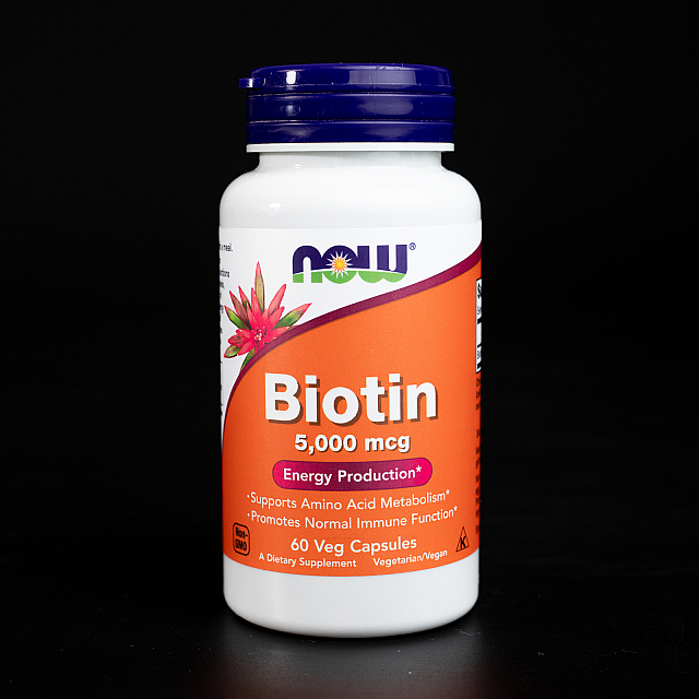 Biotin 5,000 mcg (60 veg caps)  