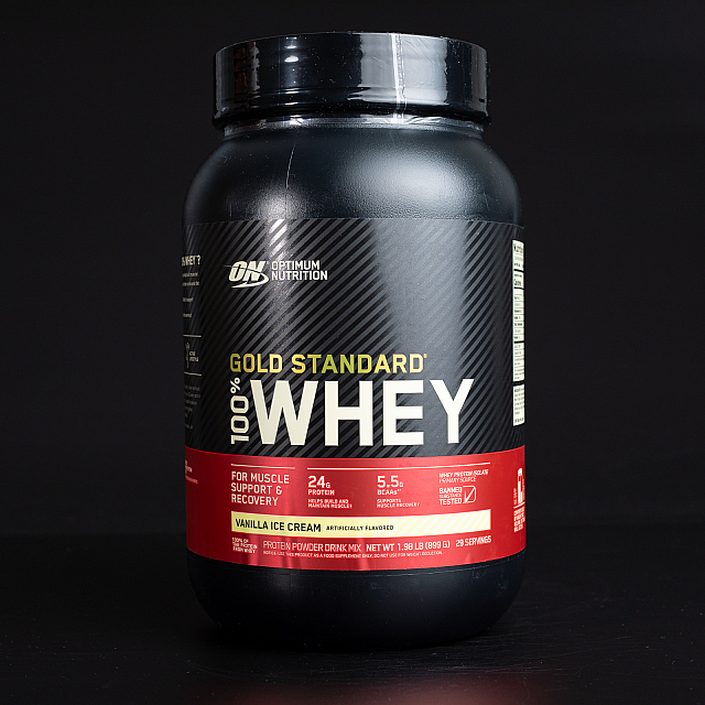 100% Whey Gold Standard (909 g) USA Vanilla ice cream 