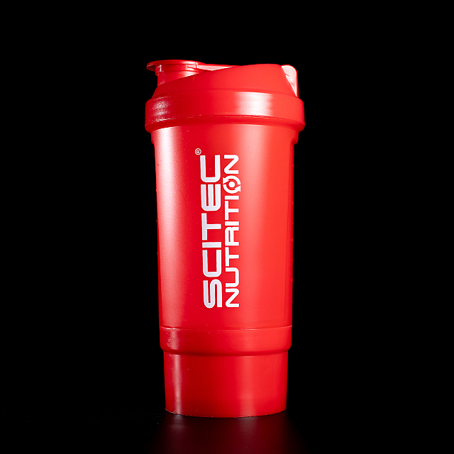 Scitec Shaker 500 Travel (500 ml)  Red