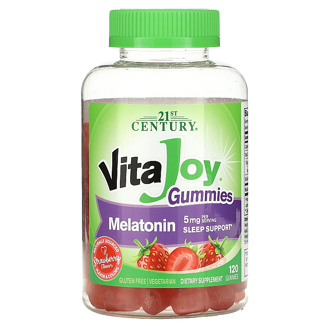 VitaJoy Melatonin Gummies 5 mg (2.5 mg per Gummy) (120 Gummies)