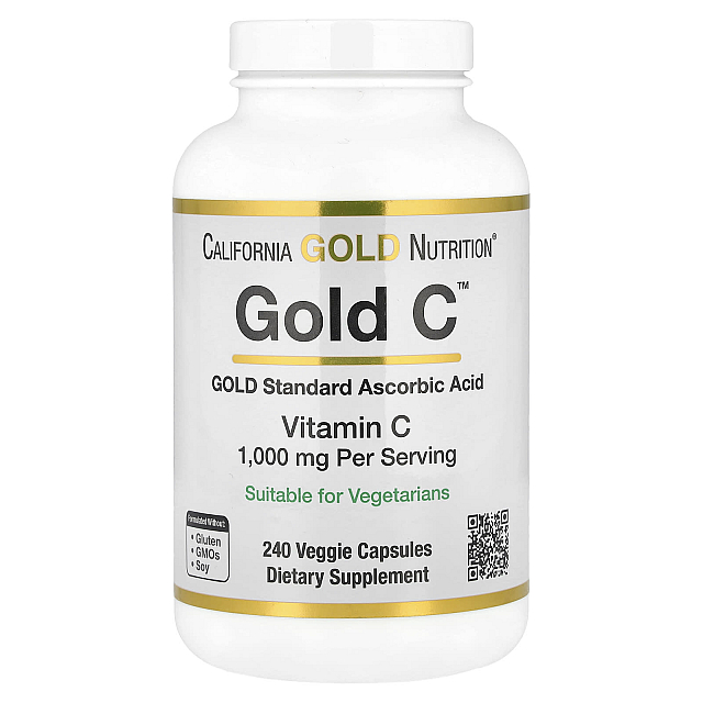 Gold C, USP Grade Vitamin C  1,000 mg (240 veg caps)  