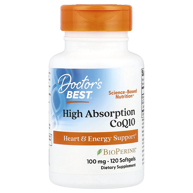 High Absorption CoQ10 100 mg  (120 Softgels)