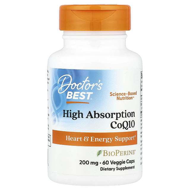 High Absorption CoQ10 200 mg  (60 Veggie Caps)
