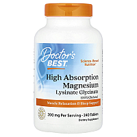 High Absorption Magnesium 200 mg (100 mg Per Tablet)	(240 Tabs)