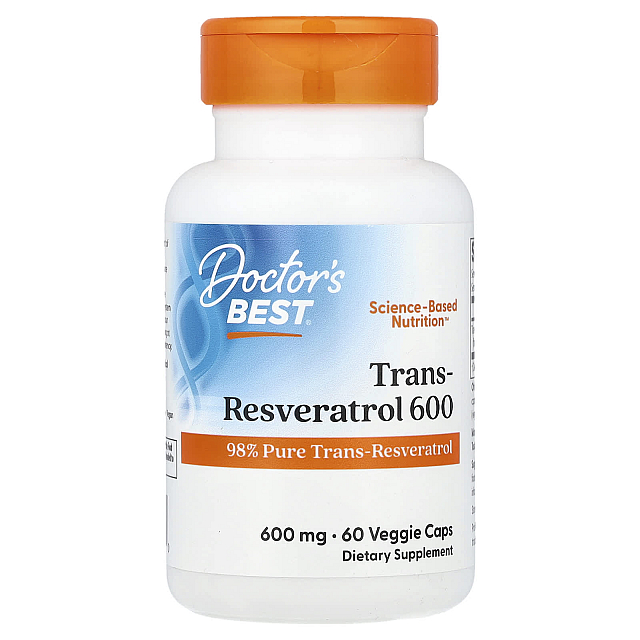 Trans-Resveratrol 600 mg	(60 Veggie Caps)