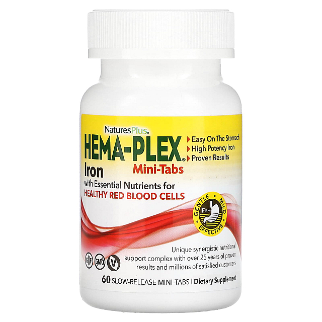 Hema-Plex Iron (60 Slow-Release Mini Tabs)  