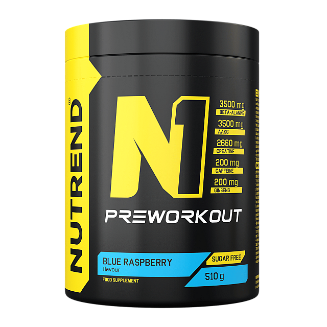 N1 Preworkout (510 g)  Blue raspberry 