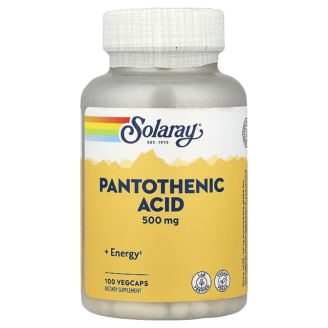 Pantothenic Acid 500mg (100 veg caps) 