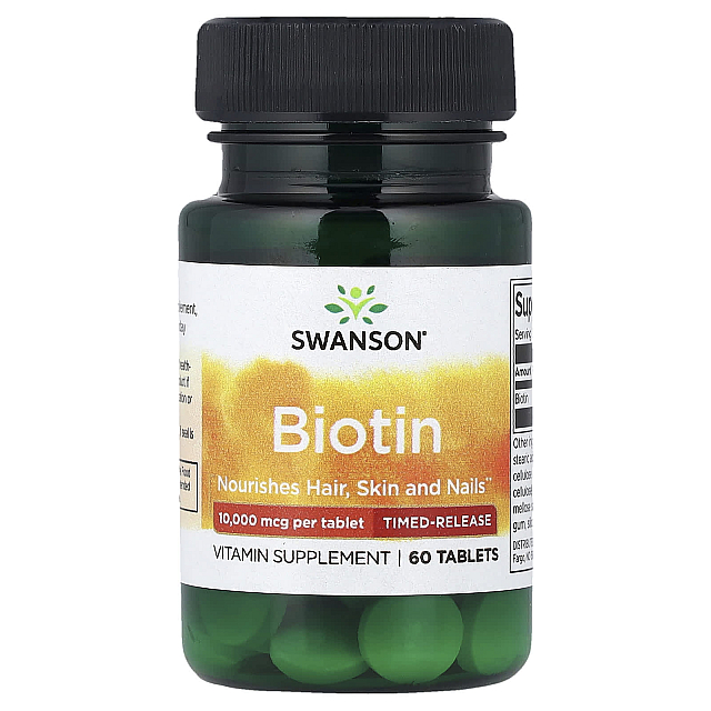 Biotin Time-Release 10 000 mcg (60 Tablets) 