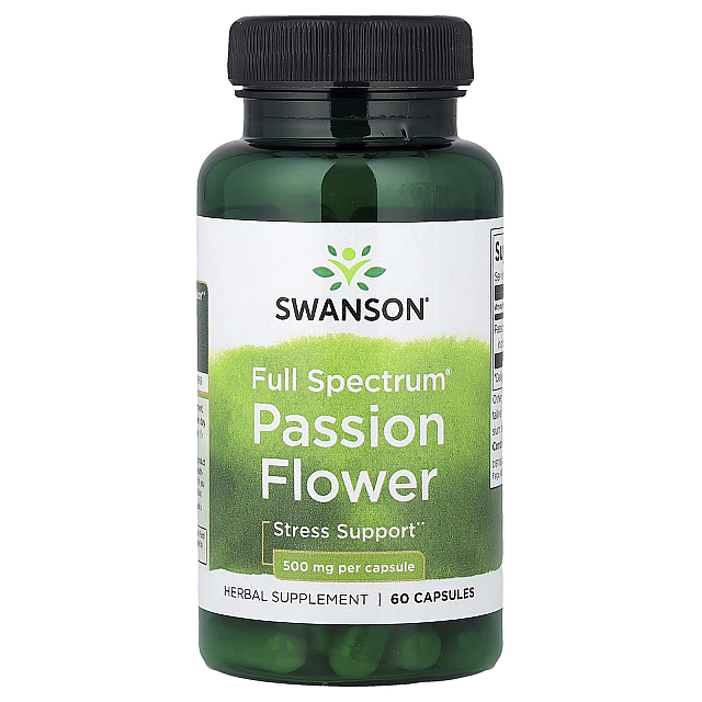 Full Spectrum Passion Flower 500 mg (60 Capsules)