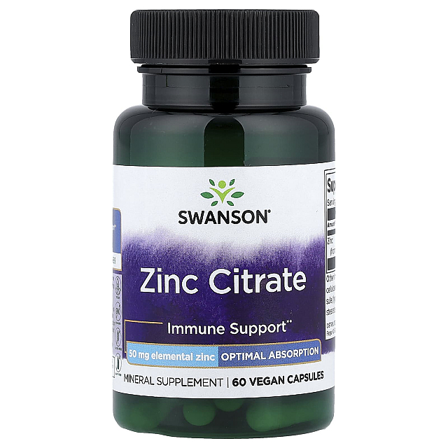 Zinc Citrate 50 mg (60 caps)  