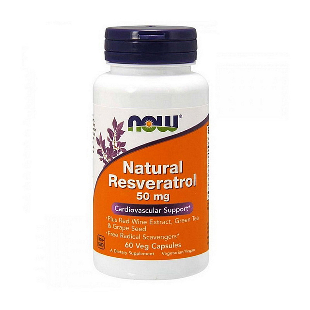 Natural Resveratrol 50 mg (60 veg caps)  