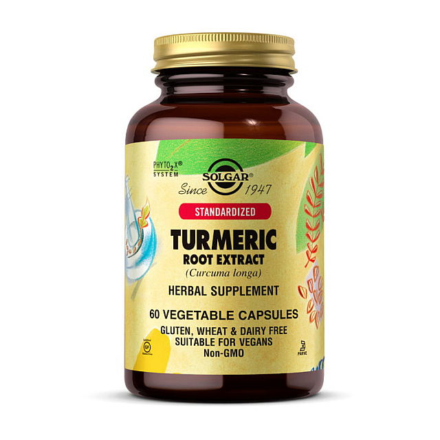 Turmeric Root Extract (60 veg caps)  