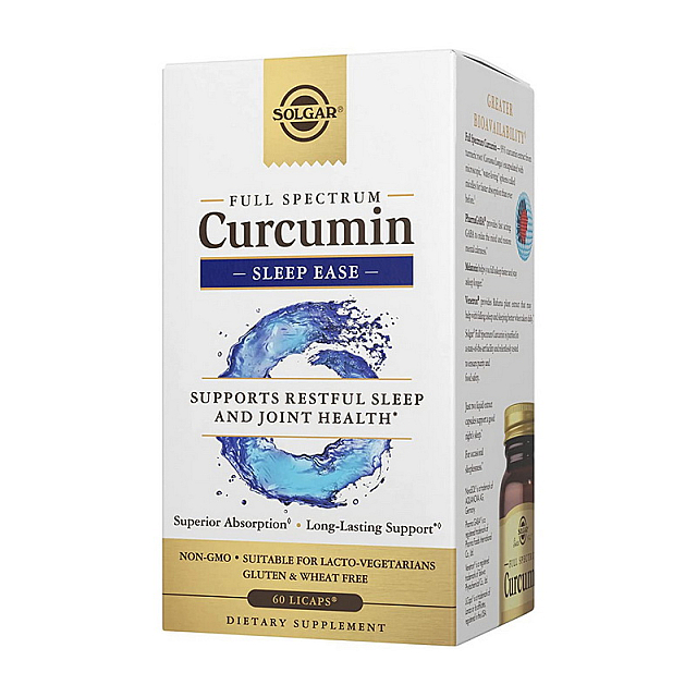 Full Spectrum Curcumin Sleep Ease (60 liquid caps)  