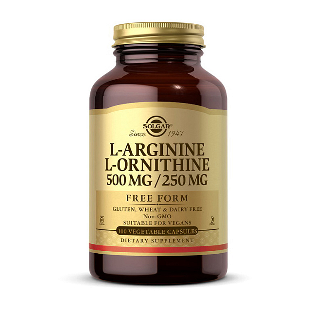 L-Aginine L-Ornithine 500/250 (100 veg caps)  