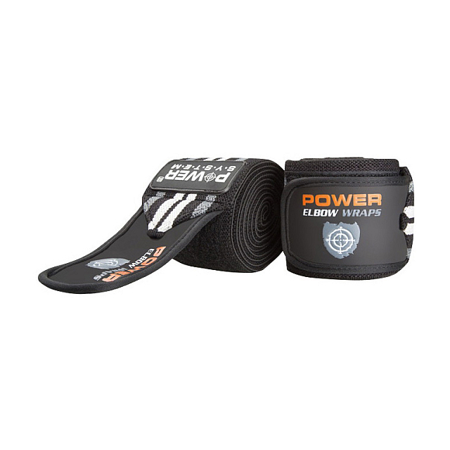 Power System Elbow Wraps PS-3600 Grey/Black 