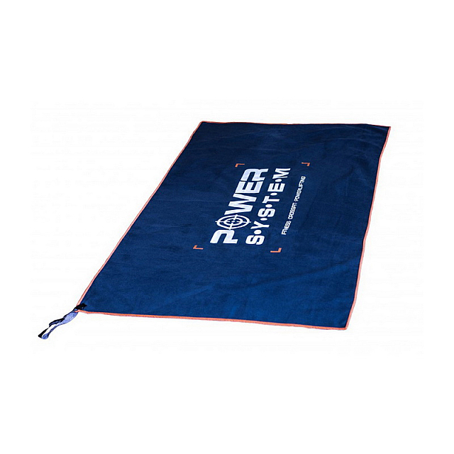 Fitness Towel PS-7005 (100*50 cm) Black/Blue 