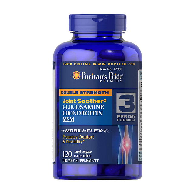 Double Strength Glucosamine, Chondroitin & MSM (120 caps)  