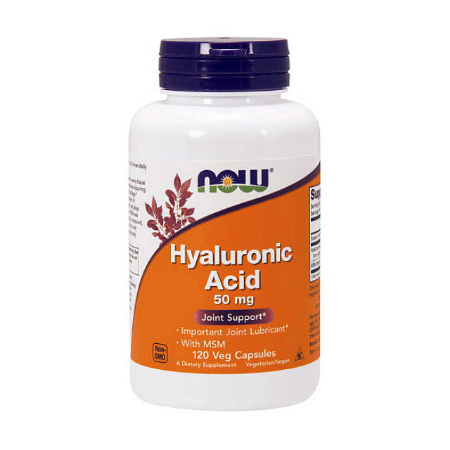 Hyaluronic Acid 50 mg with MSM (120 veg caps)  
