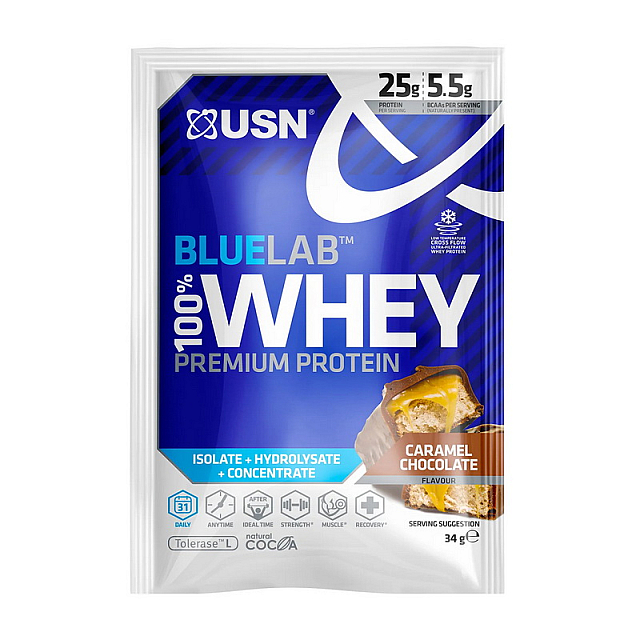 Blue Lab 100% Whey Premium Protein (34 g)  Salted caramel