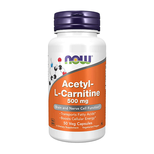 Acetyl-L-Carnitine 500 mg (50 veg caps)  