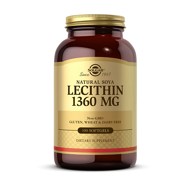 Lecithin 1360 mg natural soya (100 softgels)  