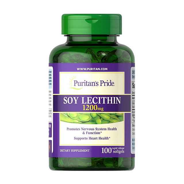 Soy Lecithin 1200 mg (100 softgels)  