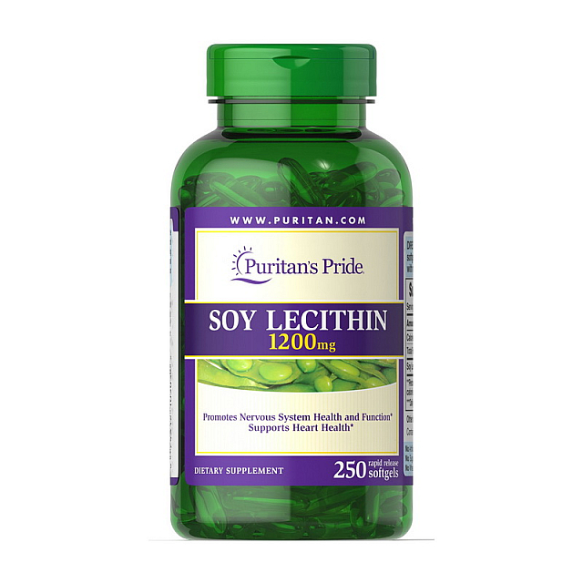 Soy Lecithin 1200 mg (250 softgels)  