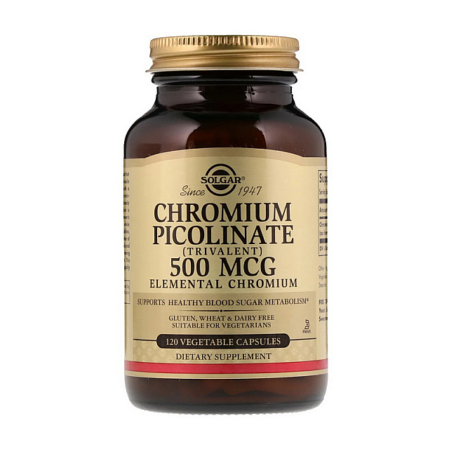 Chromium Picolinate 500 mcg (120 veg caps)  