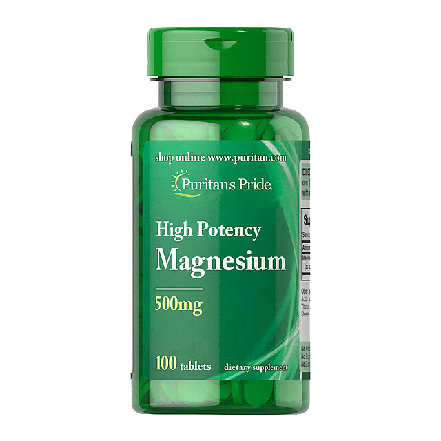 Magnesium 500 mg High Potency (100 tablets)  
