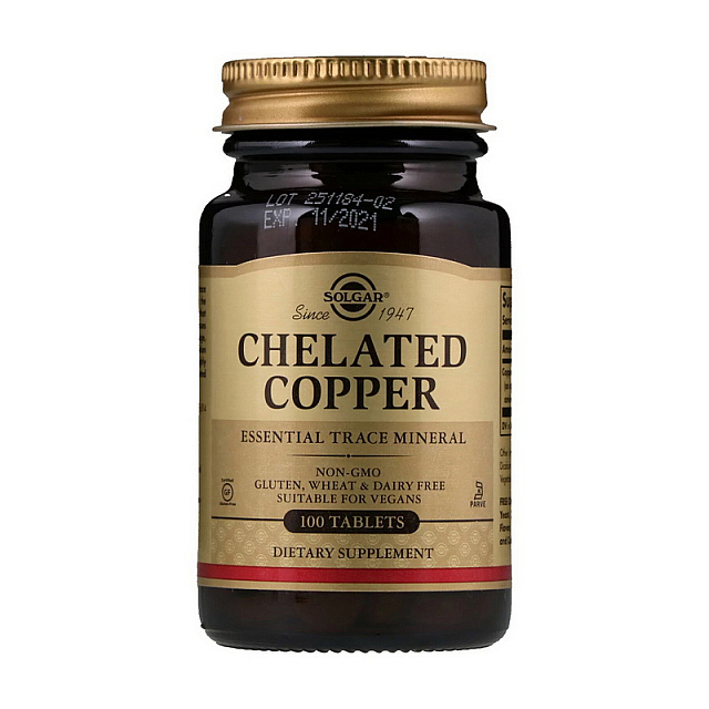 Chelated Copper (100 tabs)  