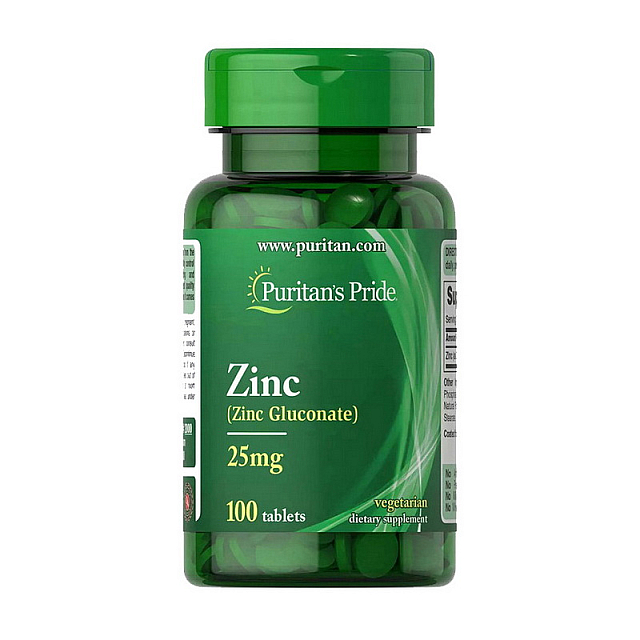 Zinc Gluconate 25 mg (100 tabs)  