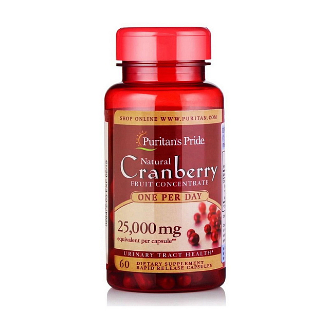 Cranberry 25,000 mg fruit concentrate One Per Day (60 caps)  
