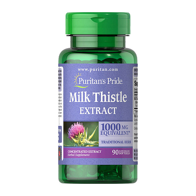 Milk Thistle Extract 1000 mg (90 softgels)  