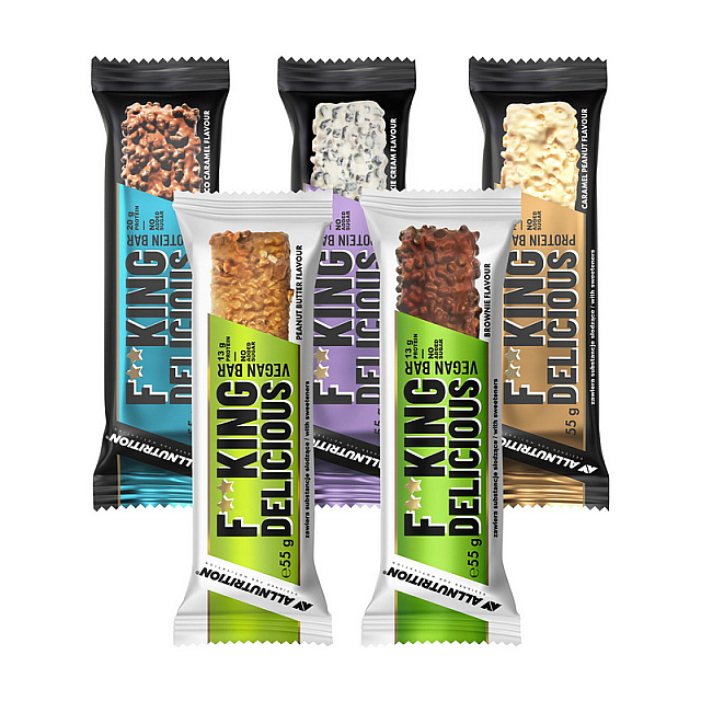 Fit King Delicious Protein Bar (55 g)  Cookies-cream