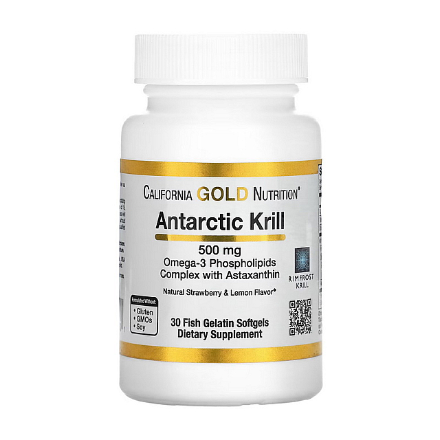 Antarctic Krill 500 mg (30 fish gelatin softgels)  