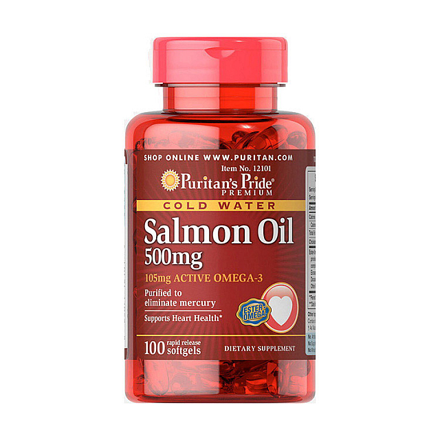 Salmon Oil 500 mg (100 softgels)  
