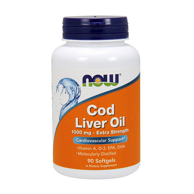 Cod Liver Oil 1000 mg extra strength (90 softgels)  