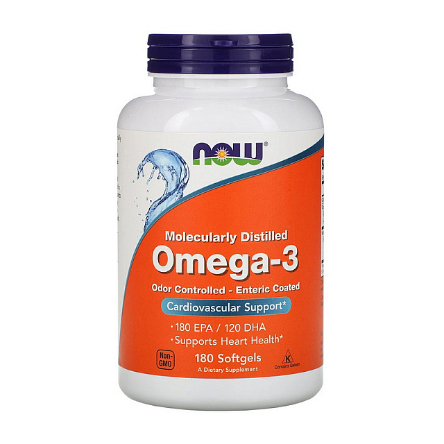 Omega-3 Odor Controlled - Enteric Coated (180 softgels)  