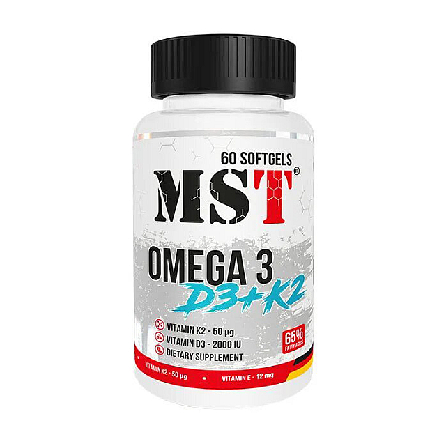 Omega 3 D3+K2 (60 softgels)  