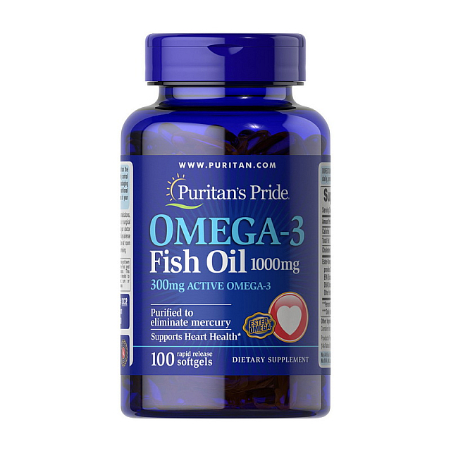 Omega-3 Fish Oil 1000 mg (100 softgels)  