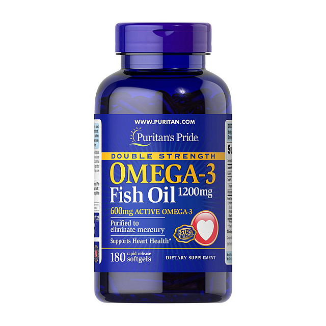 Omega-3 Fish Oil 1200 mg double strength (180 softgels)  