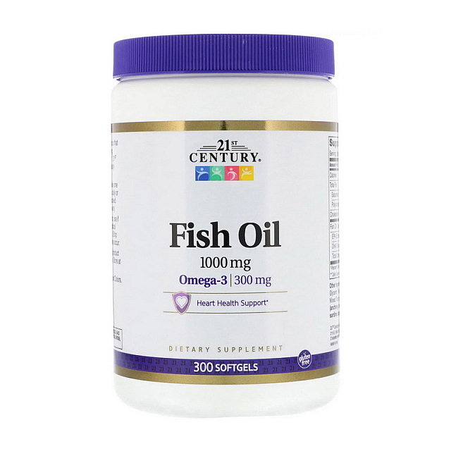 Fish Oil 1000 mg (300 softgels)  