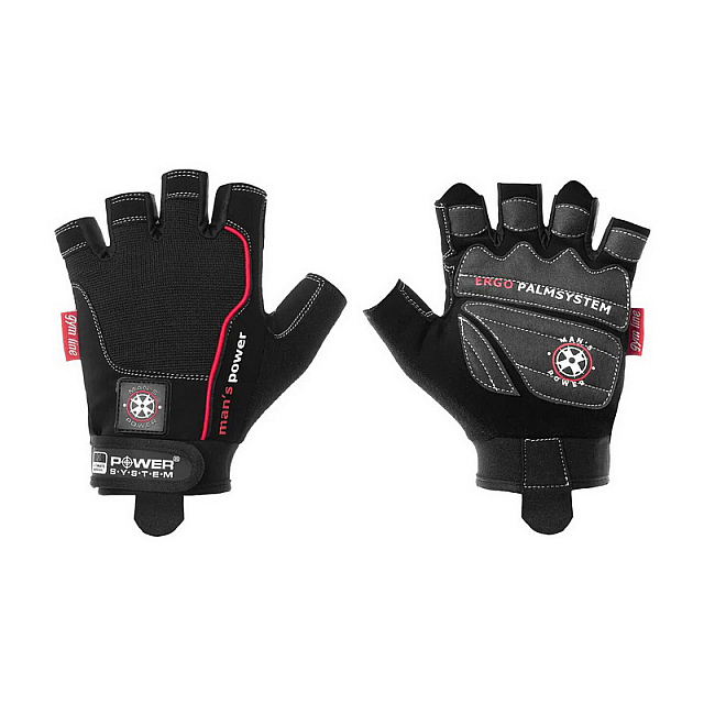 Mans Power Gloves Black 2580BK (XL size)  