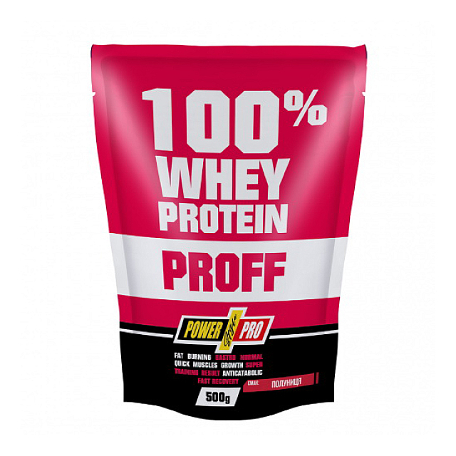 100% Whey Protein Proff (500 g) Strawberry 