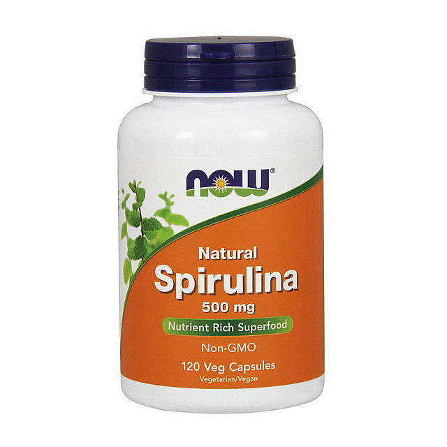 Natural Spirulina 500 mg (120 veg caps)  