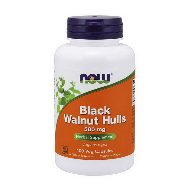 Black Walnut Hulls 500 mg (100 veg caps)  