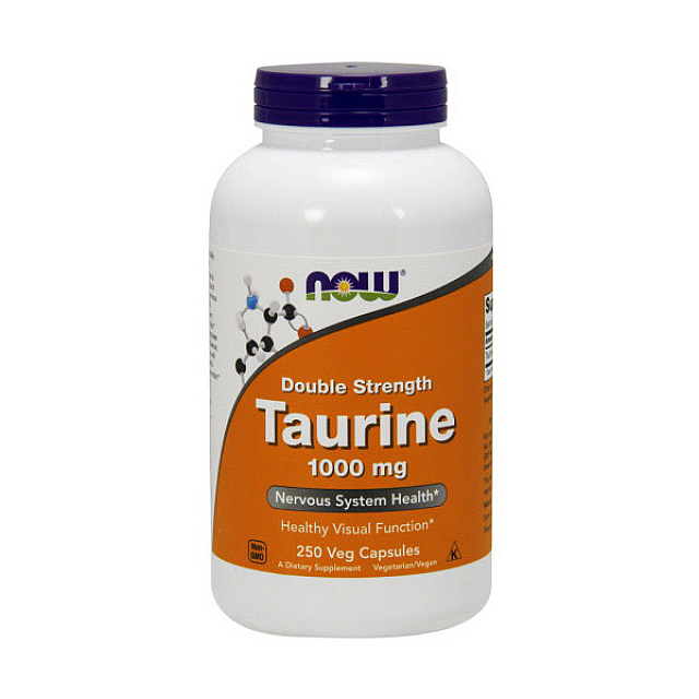 Taurine 1000 mg Double Strength (250 veg caps)  